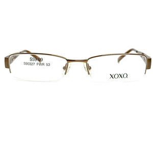 XOXO Catwalk Eyeglasses Frame Women's Demi Brown Half Rim 53-17-135 H19291